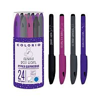 Ручка шар. КанцБиз "Colorio" COLB-US19-145-PVC24 синяя,0,5мм,Soft Touch,асс.