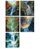 Тетрадь 36л. (клетка) МАЯК "Водопады" Т536K1 WLS мел.карт.,лак,асс.