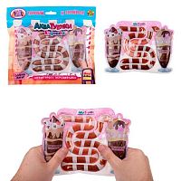 Игрушка-антистресс переливайка 1TOY "Акватубики Кафешка. Молочный коктейль шоколадный" Т25801