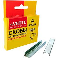 Скобы №53/14 deVENTE 1000шт. 4141310 оцинкованные,к/к