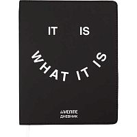 Дневник 1-11кл. deVENTE интегр.обл. "It is what it is" 2021624 кож.зам.,бел.бум.,шелкогр.