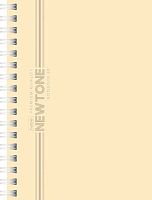 Записная книжка А6  80л. ХАТ спираль "Ньютон пастель. Лунный камень" 05058 кл.,мел.карт.,софт-тач