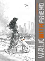 Ежедневник н/д А6  48л. АППЛИКА "Прогулка. Девушка" С1365-96 обл.мел.карт.