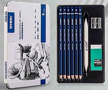 Набор д/скетчинга INTELLIGENT NYONI CI-133 (9шт.) в метал./к.