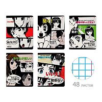 Тетрадь 48л. (клетка) АЛЬТ "Manga anime" 7-48-1241 мат.лам.,асс.