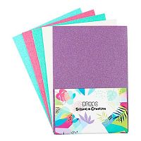 Фоамиран  5л. 5цв. 21*30см КОКОС 212858 с блёстками 2мм