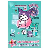 Картон цв. мелов. А4 10л.10цв. CENTRUM "Куроми" 77115 в папке