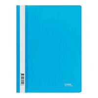 Скоросшиватель пластиковый А4 СТАММ ММ-30701 голубой,120мкм,с прозр.верх.