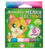 Мел  6цв. Darvish DV-5743-6 прямоуг.,8см,d-1,3см,к/к,е/подвес