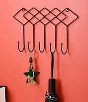 Ключница настенная"Лофт Вост" 624-473 30*17*4см,чёрный,метал.