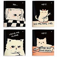 Записная книжка А6  32л. LOREX "Mood cat" LXNBA6-MC мягк.дв.обл.,soft touch,клетка