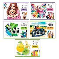 Альбом для рис.24л. SVETOCH "Нарисуй мечту" А255 (01702) выб.лак,на скобе,асс.