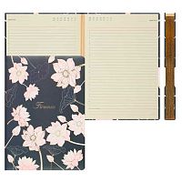 Ежедневник н/д А5 168л. Fiorenzo кож.зам. "Цветок лотоса" 253047 поролон,зол.срез,тонир.,фольга