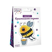 Мозаика кристальная ФРЕЯ "Шмель" ALVM-052 2 магнит,7*9,5см