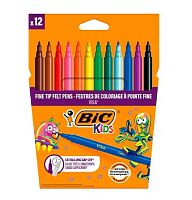 Фломастеры 12цв. BIC "Кидс Виза" 8886956 к/к