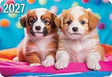 Календарь карм. 2027г. ЛИС "Собаки" КГ-27-383 уф-лак,64*93мм,карт.225г/м