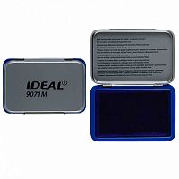 Штемпельная подушка IDEAL 9071M (190092) 56*90мм метал.,настол.,синяя