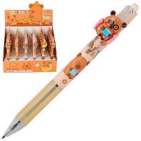 Ручка детск. авт. шар. КОКОС "Capybara" 252348 синяя,0,5мм,асс.