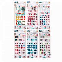 Наклейки-стразы MAZARI "Ассорти" M-8648 акрил. 8*19см,асс.