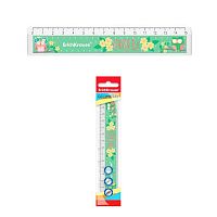 Линейка 15см EK "Flower Owl" 57833 пластик,с выемкой