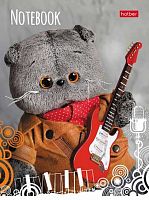 Записная книжка А6  48л. ХАТ "Кот Басик" 25108 глянц.лам.,клетка