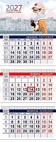 Календарь кварт. 2027г. ХАТ Офис "Знак Года.Модница" 36555 3-х бл.,3гр.,бег.,80г/м2,29,7*75см 095622