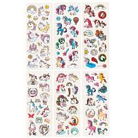 Наклейка декор.  7*17 "Единорог" АХ-223-228 Р307-15 Ткн719