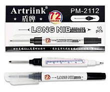 Маркер разметочный INTELLIGENT DL-402 чёрный,двухстор.,0,5мм+длинное перо 30мм