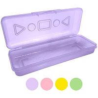 Пенал пластик. deVENTE 205*75*25 "Pastel" 7025531 ассорти,1отд.