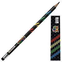 Карандаш ч/гр. с ласт. CENTRUM "Школа магии" 76596 HB,трёхгр.