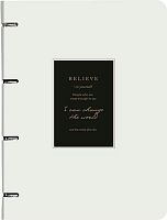 Тетрадь на кольцах 120л. (клетка) А4 Be Smart "Believe. Айвори рамка" N5455
