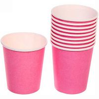 Стакан бум. "Розовый" 200мл (10шт) 863-169