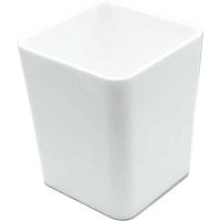 Подставка-стакан д/пиш.принадл. deVENTE 4104510 белый,пластик,9*7*7см