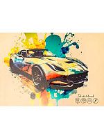 Скетчбук А5  40л. Проф-Пресс склейка "Авто в красках" 40-1793 твин-лак,фольга,160г/м2