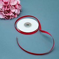 Лента 0,6см*22,85м атласная тёмн.-красная Микрос ч37693