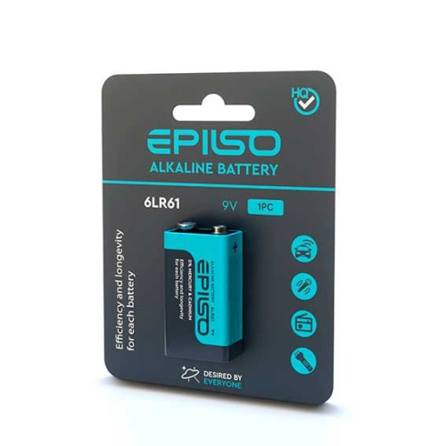 Батарейка EPILSO 6LR61 1BC 9V крона (БП-00000263)