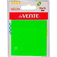 Кл.бумага д/заметок 76*76мм deVENTE  50л. салат. неон п/прозр.пластик 2011332 блист./в пакете