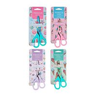 Ножницы детск. 13,7см BV "Happycut" 60-0033/04 с принтом,асс.