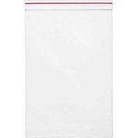 Пакет с защелкой deVENTE Zip Lock 12*18см 9054211 прозр.,с красной полосой,ПНД,35 мкм