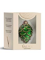 Игрушка ел. ФЕНИКС "Зелёная шишка" 91774 стекл.,5,5*5,5*9,1см