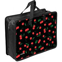 Папка пластик,с ручками А4 deVENTE "Very Cherry" 8057623 с расш.10см,400мкм,молния