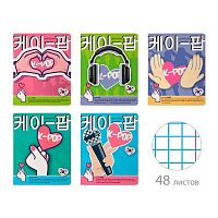 Тетрадь 48л. (клетка) АЛЬТ "Cybergirl 7-48-1288 мел.карт.,мат.лам.,асс.