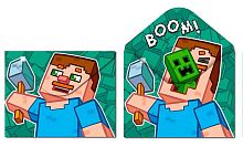 Папка-конверт на кнопке А4 CENTRUM "My game. Огурец" 76802 пластик,180мкм,двухстор.печать