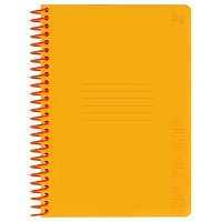 Тетрадь 96л. (клетка) BG пластик.обл. спираль пластик. "Neon. Orange" 58832