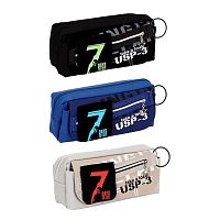 Пенал-косметичка КОКОС 19*8*4см "USP" 215691 прямоуг.,ткань,асс.3в.