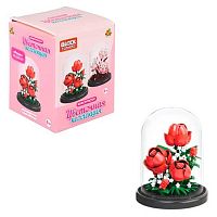 Конструктор 1TOY Blockformers "Цветочная коллекция. Розы" Т26540 пластик.,в колбе,(151дет)