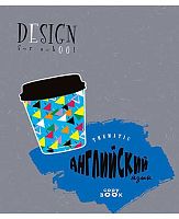 Тетрадь предм. 40л. АППЛИКА "Кофе-тайм-Английский язык" С7918-03 обл. мел. кар.,(клетка)