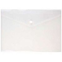 Папка-конверт на кнопке А4 EK "Fizzy Clear" 50172 прозр.,120мкм