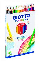 Карандаши 18цв. ФИЛА GIOTTO "Colors" 277800 шестигран.,3мм,к/к