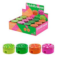 Точилка с контейнером 1отв. EK Universe Neon Lollipops 60008 пластик,асс.